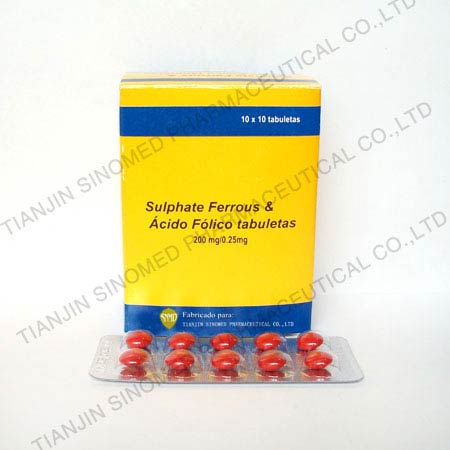 Sulfate Ferrous & Folic Acid Tablets
