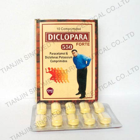 Paracetamol & Diclofenac Potassium Tablets