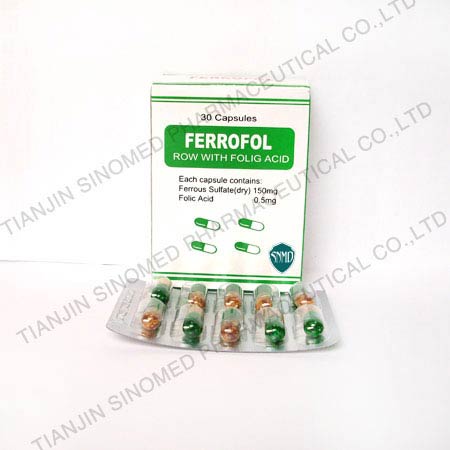 Ferrous Sulfate + Folic Acid Capsules