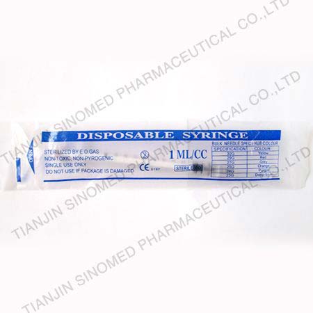 Disposable syringe Luer Slip 1ml/cc