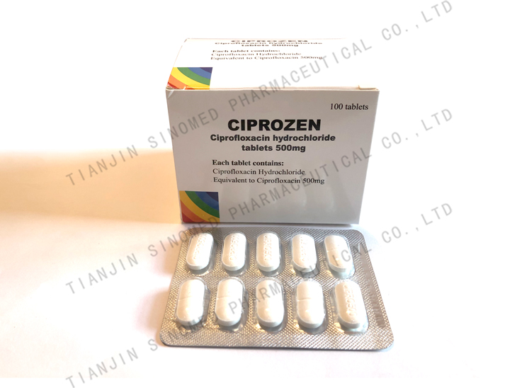 Ciprofloxacin Hydrochloride Tablets 500mg 